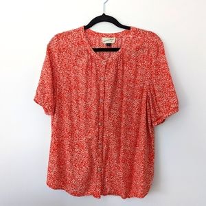 Red Orange Blouse